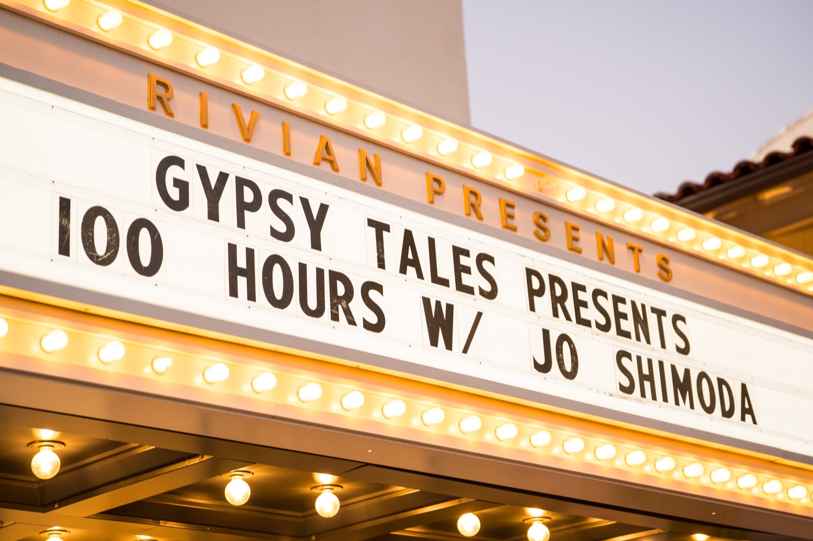 Jase and Jo Shimoda on stage at the 100 Hours premiere